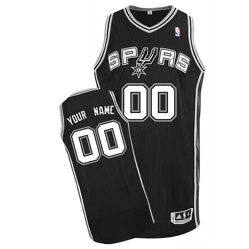 Black Spurs Personalized NBA Jersey