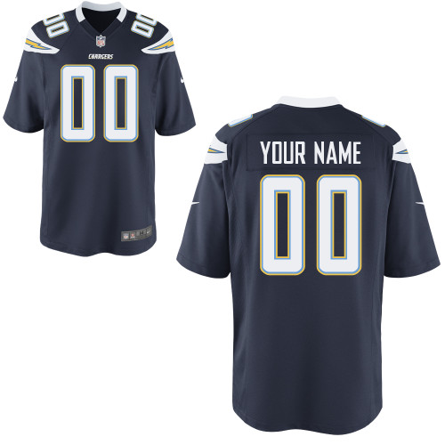 Team Color Customized Game NFL San Diego Chargers Jersey