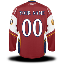 Red Thrashers #00 Your Name Third Premier Custom NHL Jersey