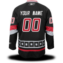Hurricanes Black #00 Your Name Third Premier Custom NHL Jersey