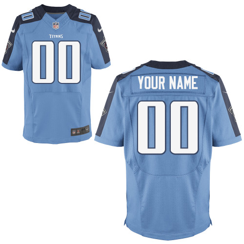Team Color Nike Tennessee Titans Customized Elite NFL Jersey