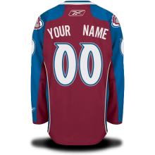 Avalanche Red #00 Your Name Home Premier Custom NHL Jersey