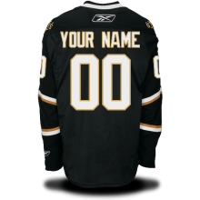 #00 Your Name Home Premier Custom NHL Black Dallas Stars Jersey