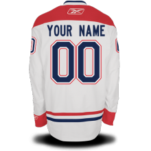 White Jersey, Montreal Canadiens #00 Your Name Road Premier Custom NHL Jersey