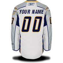 Predators White #00 Your Name Road Premier Custom NHL Jersey