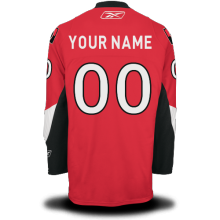 Senators Red #00 Your Name Home Premier Custom NHL Jersey