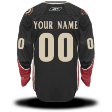 Black Coyotes #00 Your Name Third Premier Custom NHL Jersey