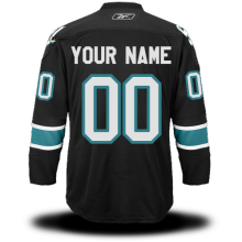 Black Sharks #00 Your Name Third EDGE Custom NHL Jersey