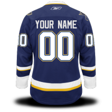 Blues Blue #00 Your Name Premier Third Custom NHL Jersey