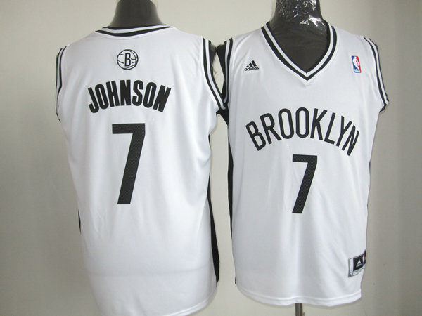 NBA New Jersey Nets #7 Joe Johnson white Revolution 30 Jersey