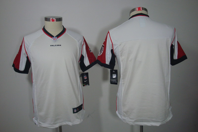 Youth jersey white limited blank Nike Atlanta Falcons jersey