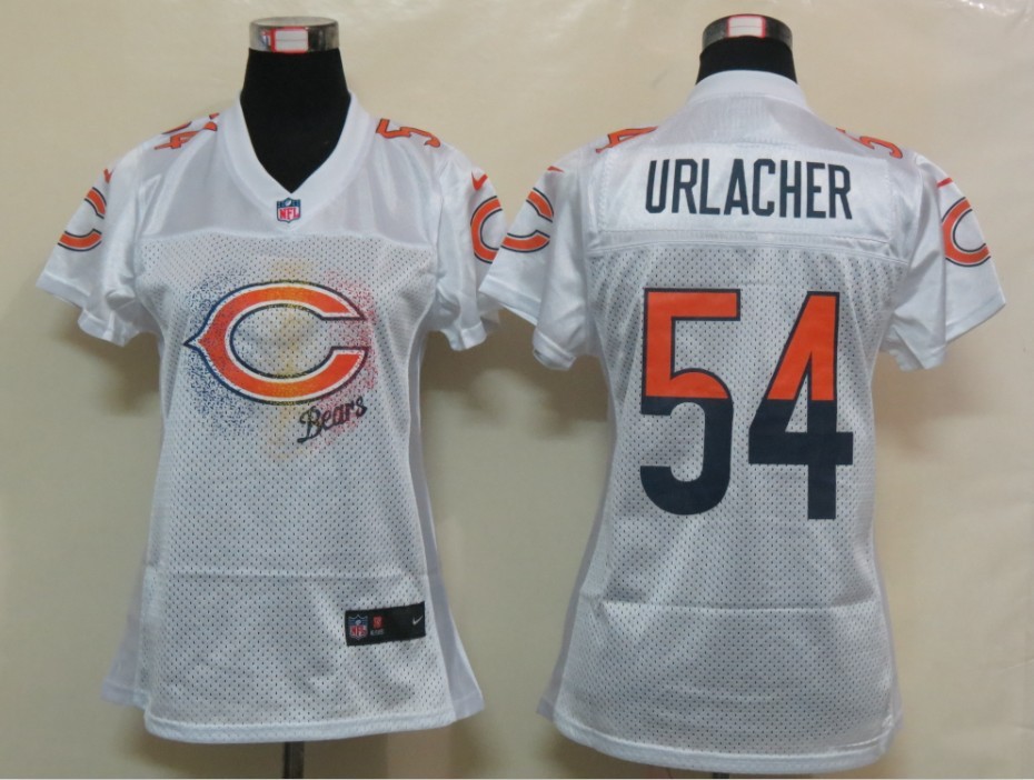 Womens Elite #54 White Urlacher Nike Chicago Bears Jersey