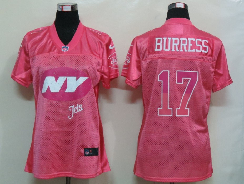 Burress Pink Jersey, Womens Nike New York Jets #17 Elite Jersey
