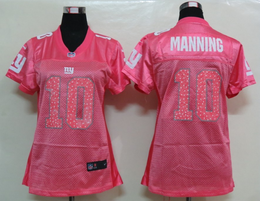 Womens Nike New York Giants #10 Manning Pink Elite Jersey