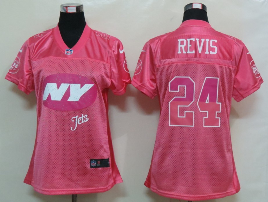 Womens Nike New York Jets #24 McClain Elite Jersey in Pink