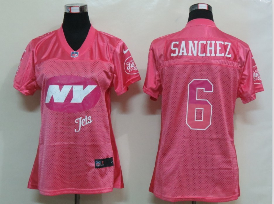 Pink Sanchez Jersey, Womens Nike New York Jets #6 Elite Jersey