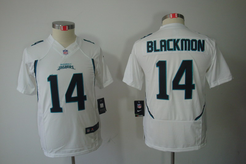 Youth Nike Jacksonville Jaguars #14 Blackmon Limited Jersey in White