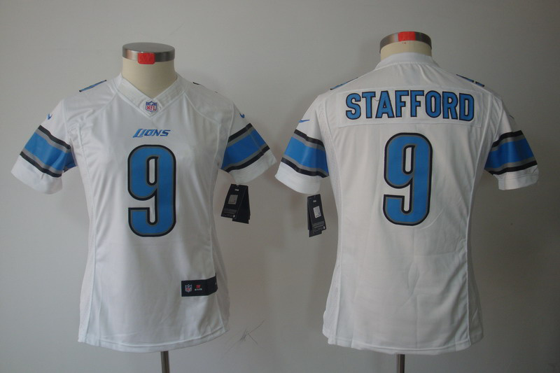 Matthew Stafford Jersey: Nike Women limited #9 Detroit Lions Jersey in white
