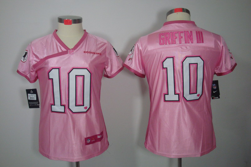 Pink Griffin III Jersey, Women Nike Washington Redskins #10 Love's elite Jersey