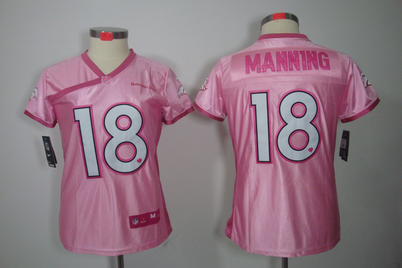 Peyton Manning Pink Broncos Women Nike Love's elite Jersey