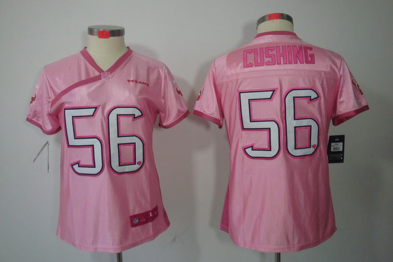 Texans #56 Cushing Pink Women Love's elite Nike NFL Jersey