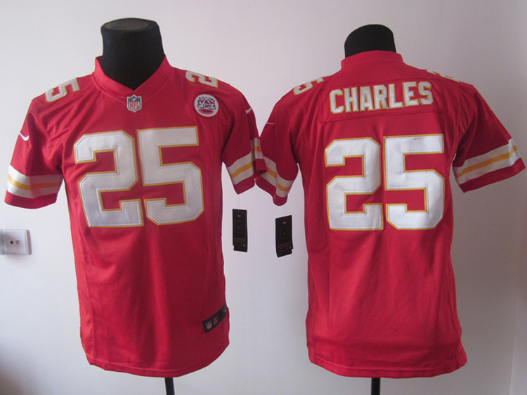 Kids Nike Kansas City Chiefs #8 Jamaal Charles Limited Jersey in red
