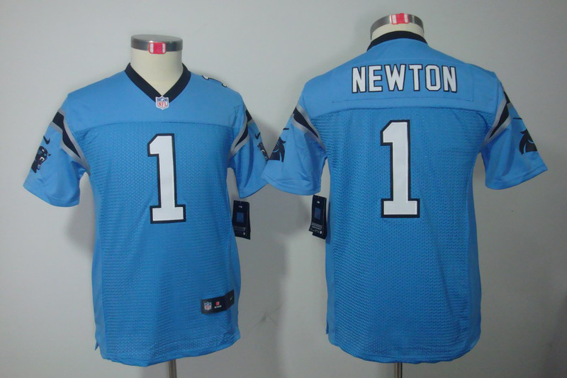 #1 Cam Newton blue Youth Nike Carolina Panthers Limited Jersey