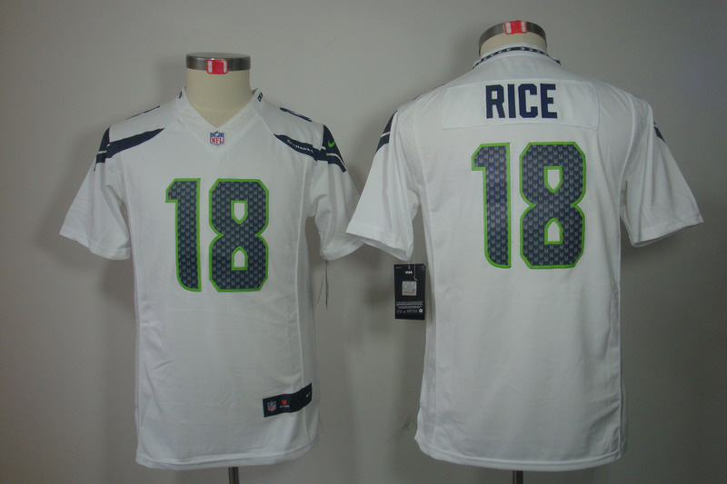 Rice White Jersey, Youth Nike Seattle Seahawks #18 Limited Jersey