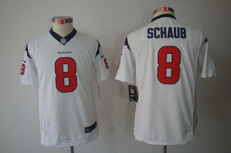 white Matt Schaub Youth Nike Texans Limited #8 Jersey