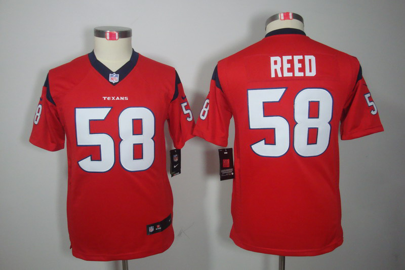 Youth Nike Houston Texans #58 Reed Limited Jersey in red