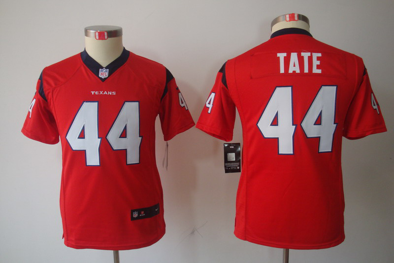 Youth Nike Houston Texans #44 Tate Limited Jersey in Red