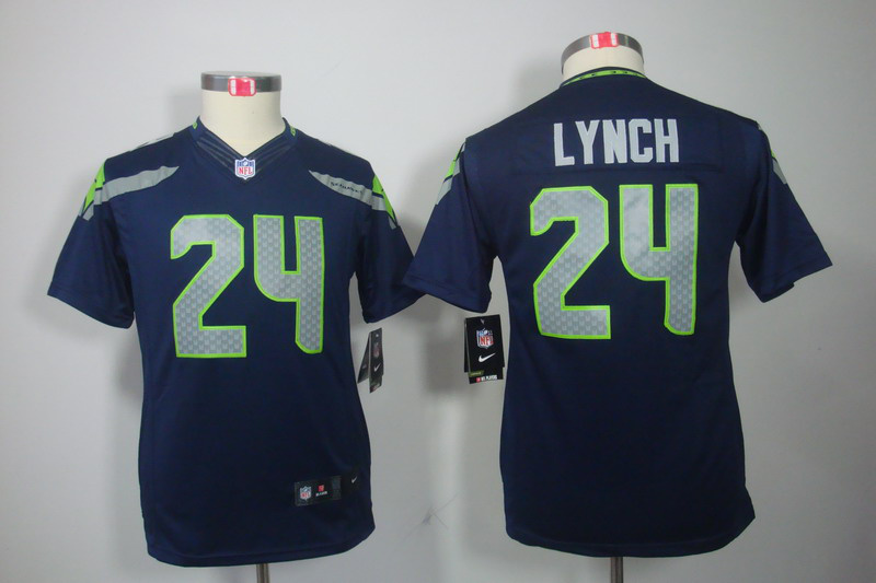 blue Lynch Youth Nike Seahawks Limited #24 Jersey