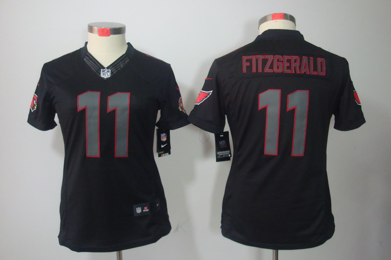 Fitzgerald Jersey: Impact Limited Womens #11 Womens Nike Arizona Cardinals Jersey in Black
