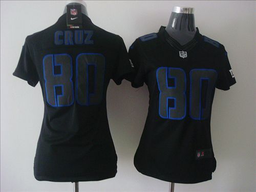 Victor Cruz Jersey Black Women Ice #80 Nike NFL New York Giants Jersey
