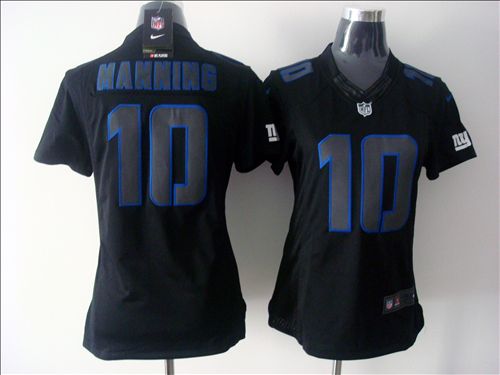 Manning Jersey Black Women Ice #10 Nike NFL New York Giants Jersey