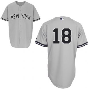 New York Yankees #18 Johnny Daon MLB jersey in gray