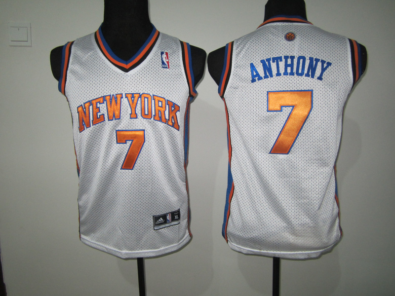 Anthony white Knicks Youth Jersey