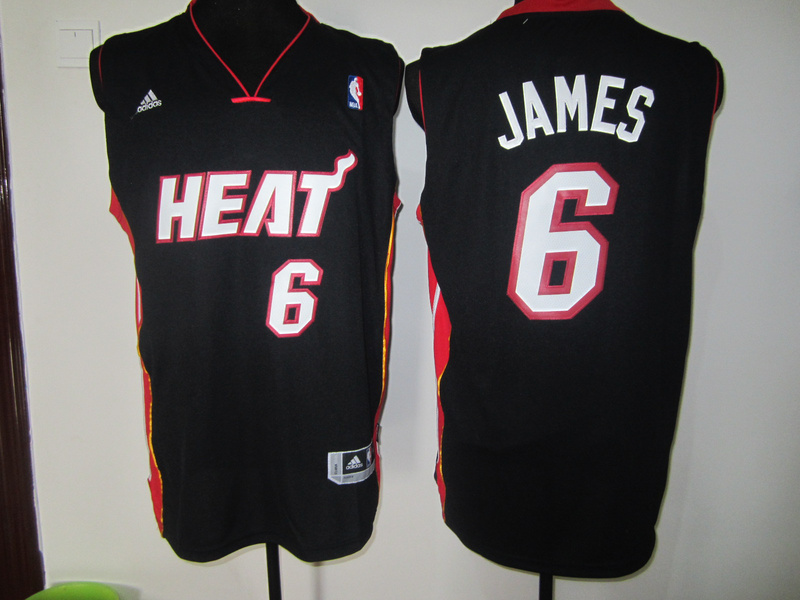 Black LeBron James Heat Revolution 30 #6 Jersey
