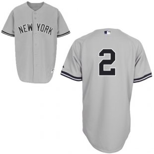 Derek Jeter Jersey gray #2 MLB New York Yankees Jersey