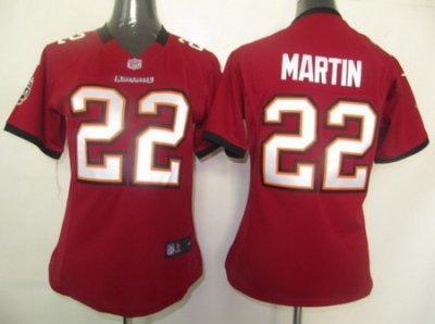 women NIKE Martin red jersey, Tampa Bay Buccaneers #22 jersey