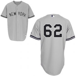 Yankees #62 Joba Chamberlain Grey MLB Jersey