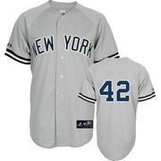 grey  Mariano Rivera jersey, New York Yankees #42 MLB jersey