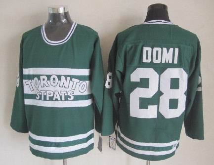 NHL Toronto Maple Leafs #28 Tie Domi Green Jersey