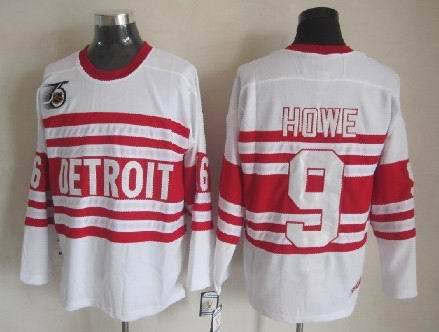 NHL Detroit Red Wings Howe #9 Jersey White
