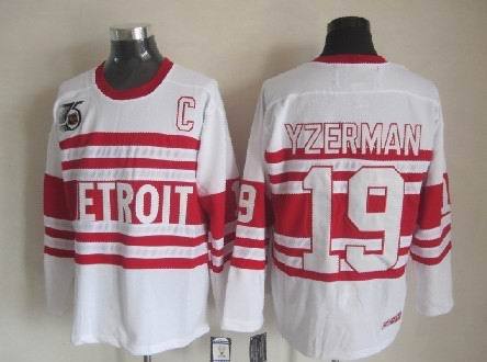 NHL Detroit Red Wings #19 Steve Yzerman Stitched Jersey