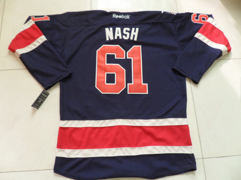 NHL New York Rangers #61 Rick Nash Blue Jersey