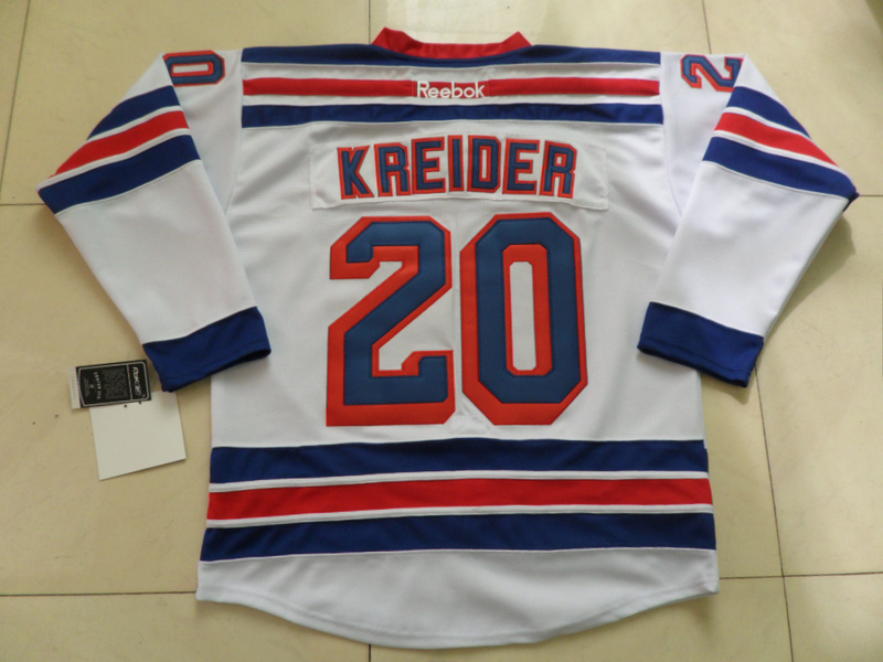 NHL Rangers #20 Chris Kreider Stitched Jersey