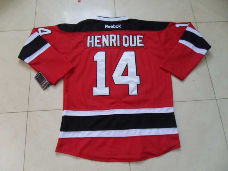 NHL Devils #14 Adam Henrique Red Stitched  Jersey