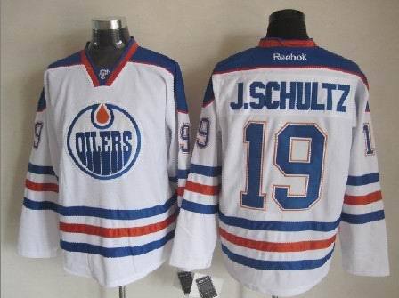 NHL Edmonton Oilers #19 J.Schultz white Jerseys