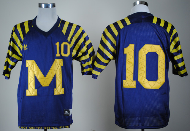 NCAA Michigan Wolverines #10 Tom Brady Under The Lights College Football jersey